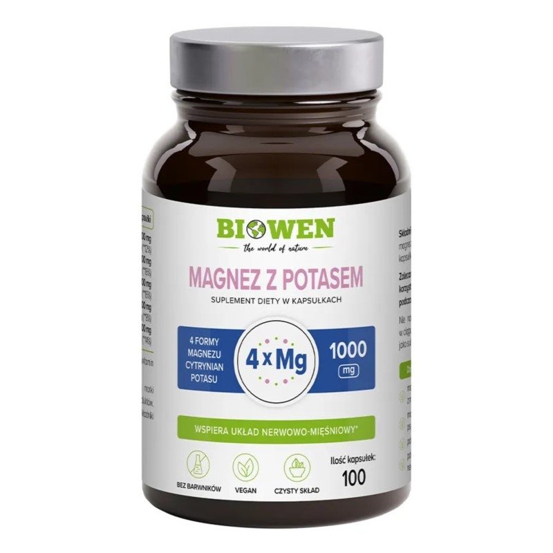 Magnez z Potasem 100 kapsułek
