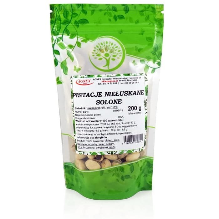Pistacje Niełuskane Solone 200g
