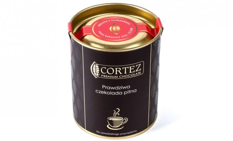 Czekolada do Picia Mleczna z Truskawkami 200g