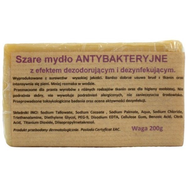 Szare Mydło Antybakteryjne 200g