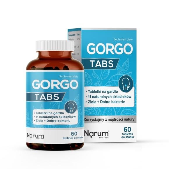 Gorgo Tabs na Gardło 60 tabletek do ssania