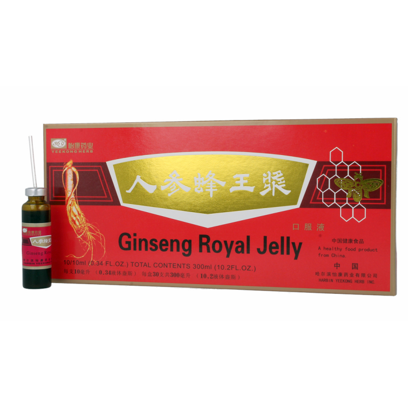 Żeń-Szeń z Mleczkiem Pszczelim Ginseng Royal Jelly ampułki 10 x 10ml 