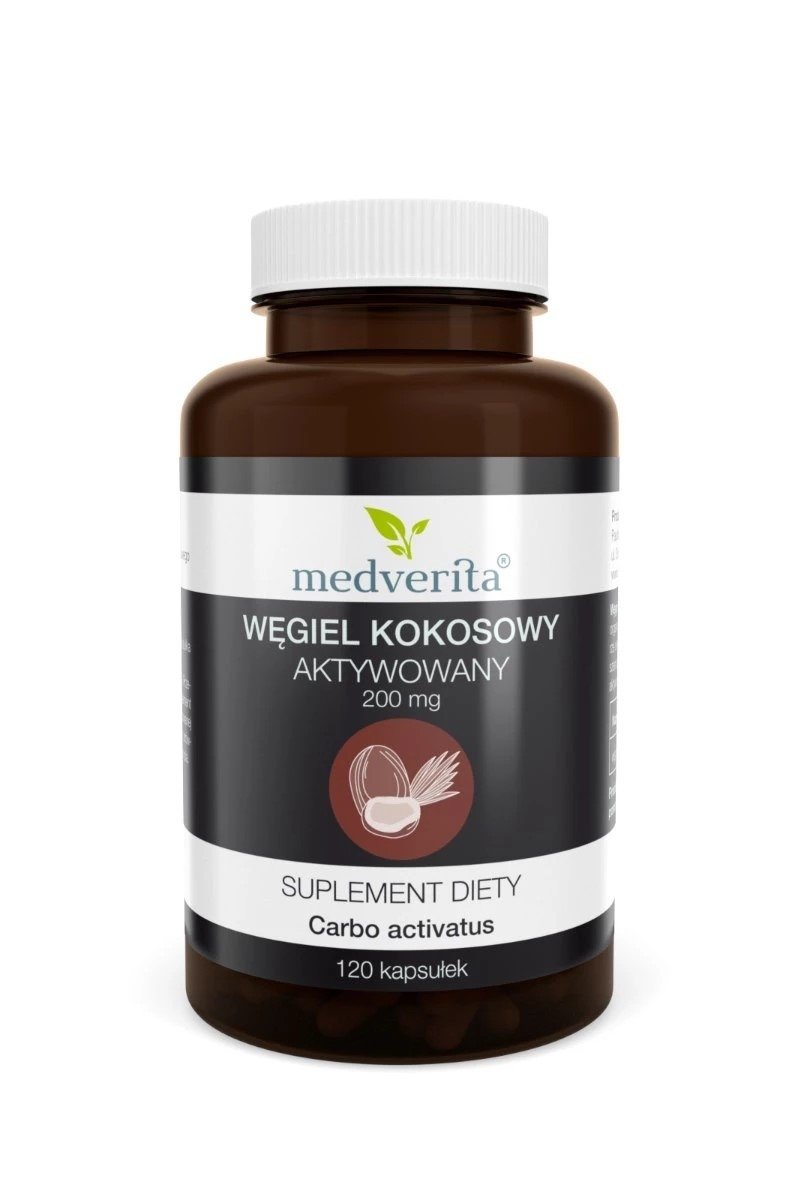 Węgiel Kokosowy Aktywowany 120 kapsułek