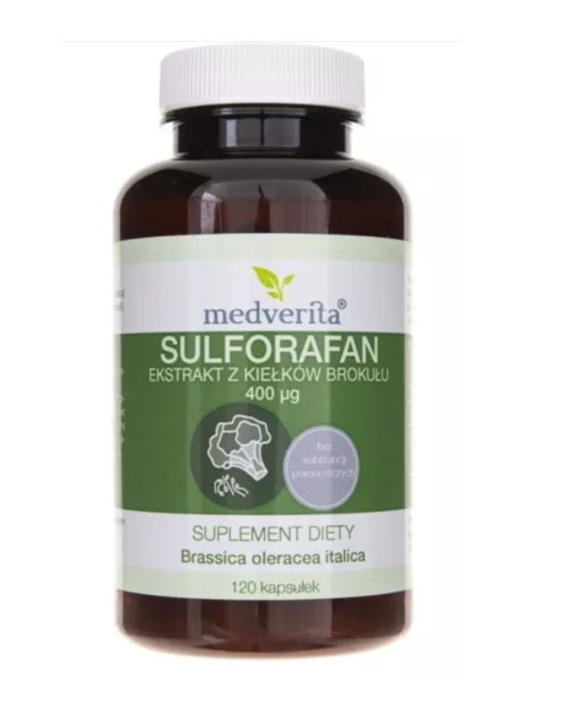 Sulforafan Ekstrakt z Kiełków Brokułu 120 kapsułek