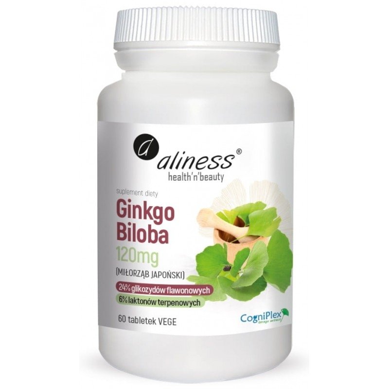 Miłorząb Japoński Ginko Biloba 60 tabletek