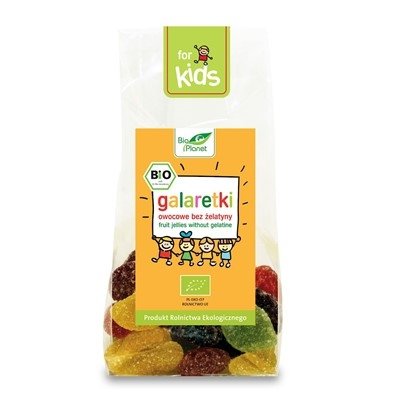 Galaretki Owocowe bez Żelatyny 100g