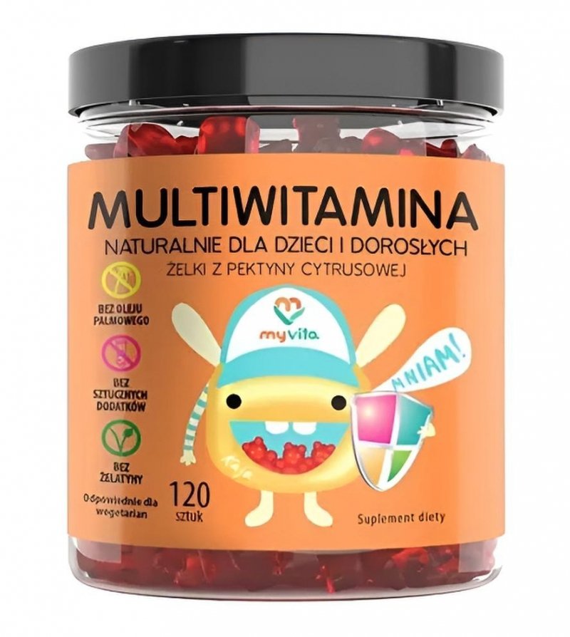 Żelki Naturalne z Witaminą D3 120 sztuk