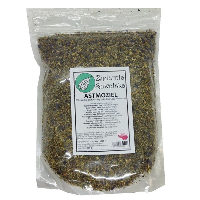 Zioła Astmoziel - Mieszanka ziołowa wg przepisu Ojca Klimuszki 500g
