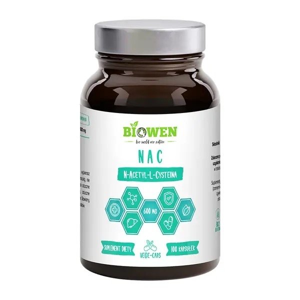 NAC N-acetylocysteina 100 kapsułek