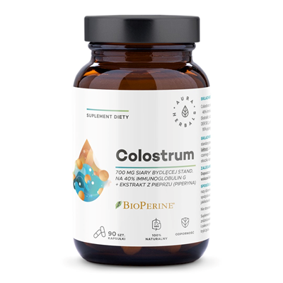 Colostrum + Piperyna 90 kapsułek