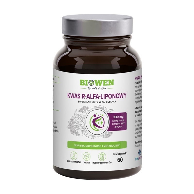 Kwas R-Alfa-Liponowy 60 kapsułek