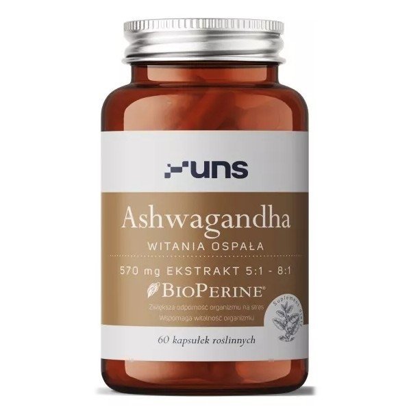 Ashwagandha + Bioperyna 60 kapsułek