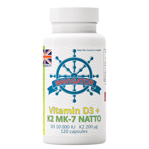 Witamina D3 10 000UI + K2 120 kapsułek