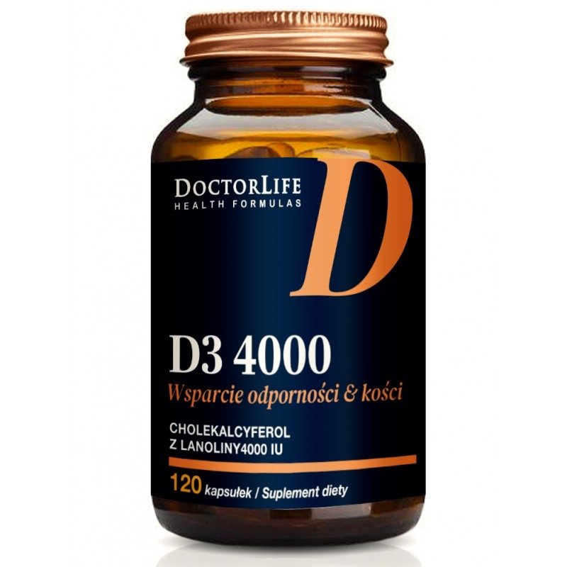 Witamina D3 4000IU 120 kapsułek
