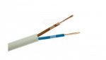Przewód mieszkaniowy H03VV-F (OMY) 2x1,5 biały 300/300V /100m/