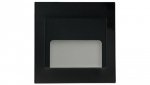 Oprawa Ontario czarna 1,5W 12VDC 4000K 9 led smd 3014 kwadrat do puszki fi 60