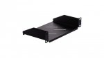 Półka stała do szafy RACK 10 cali 1U 150mm czarna
