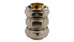 Łącznik metalowy prosty DN 25 do rur karbowanych Anaconda 25mm złączka z pierścieniem poliamidowym IP65
