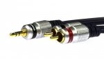 VITALCO JKD10 Kabel Audio AUX mini Jack 3,5mm Stereo (wtyk) / 2x RCA Cinch (wtyk) 0,5m
