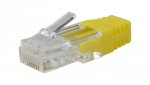 Osłonka wewnętrzna wtyku RJ45 żółta WORECZEK 100szt.