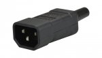 Gniazdo zasilające IEC320 C14 złącze komputerowe (męskie) 2P+Z 230V 10A na kabel do 8,0mm