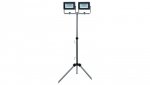 Naświetlacz FLARE 2x50W LED 8500lm 6500K, IP65 2,5m przewód gumowy, na statywie 0,8-1,22m / 47011