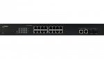 SWITCH POE PULSAR SF116 16-PORTÓW (16xPoE + 2xUPLINK/2xSFP UPLINK)