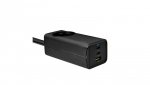 Ładowarka sieciowa Akyga AK-CH-21 65W 2xUSB-C USB-A PD GaN 5-20V / 1.5-4.5A + gniazdo AC czarna 1.5m