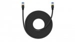 Baseus szybki kabel internetowy RJ45 cat.7 10Gbps 8m pleciony czarny