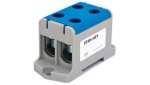 Złączka szynowa gwintowa al/cu 2x240mm2 niebieska WLZ-35P/2x240N