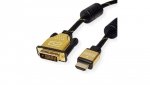 ROLINE GOLD Kabel do monitora DVI (24+1) - HDMI, M/M, 5 m