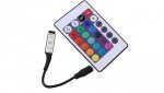 Kontroler sterownik RGB ir 72W MINI 6A 12VDC 24 key czarny