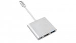Adapter USB-C - HDMI / USB 3.0 / USB-C metalowa obudowa 4K Maclean MCTV-840 MCTV-840