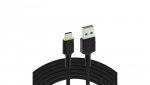 Kabel Green Cell GC Ray USB - Lightning 120cm do iPhone, iPad, iPod, biały LED, szybkie ładowanie