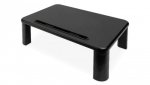 Podstawka pod monitor z drewnianym blatem do 10kg, czarna DA-90458
