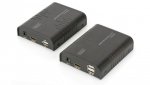 Przedłużacz/Extender KVM (HDMI+USB) do 120m po Cat.5e UTP lub IP, 1080p FHD 60Hz audio (zestaw) DS-55202