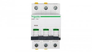 Wyłącznik nadprądowy 3P C 6A 6kA AC iC60N-C6-3 A9F04306