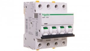 Wyłącznik nadprądowy 4P D 63A 6kA AC iC60N-D63-4 A9F05463