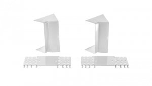 Simon Connect Regulowany kąt wewnętrzny Cabloplus 130x55mm czysta biel