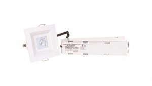Oprawa awaryjna LOVATO P ECO LED 1W 120lm (opt. otwarta) 1h jednozadaniowa biała LVPO/1W/E/1/SE/AT/WH