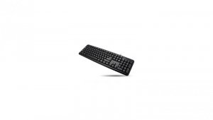 Klawiatura Ekonomiczna USB QWERTY US 104 Klawisze Czarna