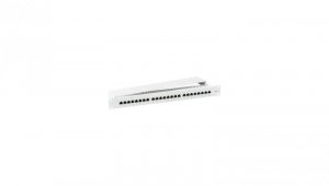 Patch Panel 1U Rack 19 STP 24x RJ45 Cat5e, szary