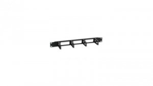 Organizer kabli 1U do szaf rack 19, 4x67mm, czarny