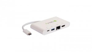 Adapter USB-C do 4K HDMI, Gigabit RJ45, USB-A, USB-C PD 60W