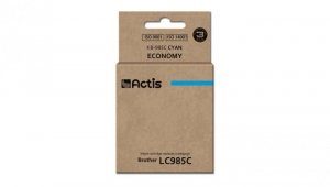 Tusz ACTIS KB-985C (zamiennik Brother LC985C Standard 19,5 ml niebieski)