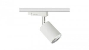 Lampa SIENA-Track-ALU-W/S-3F biała ze srebrnym przegubem 1xgu10 LUXsystem-3F (na szynę trzyfazową)