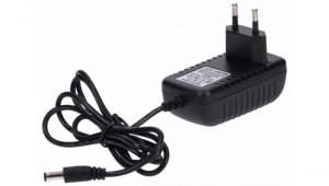 Zasilacz led gniazdkowy 12V 24W 5.5/2.1 czarny