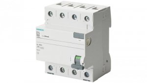 Wyłącznik różnicowoprądowy 4P 25A 0,3A Typ AC 300 mA 400V SENTRON 5SV4642-0