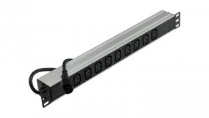 Listwa zasilająca RACK 19 cali 1U 9 gniazd C13 z wtykiem C14 NEKU /1,8m/