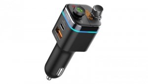 SAVIO TRANSMITER FM SAMOCHODOWY Z FUNKCJĄ BLUETOOTH 5.0 QUICK CHARGE 3.0 ORAZ POWER DELIVERY, WYŚWIETLACZ LED, FUNKCJ BASS BO